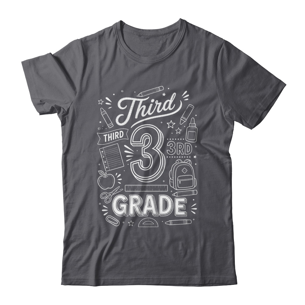 3rd Grade For Boys Back To School First Day Third Grade Shirt & Hoodie | teecentury