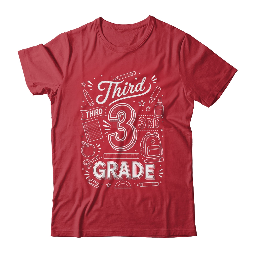 3rd Grade For Boys Back To School First Day Third Grade Shirt & Hoodie | teecentury