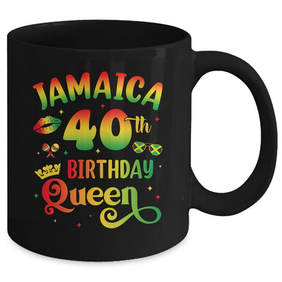 40Th Birthday Queen Jamaica Birthday Girl Matching Party Mug | teecentury