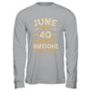 40 Years Awesome Vintage June 1985 40th Birthday Shirt & Hoodie | teecentury