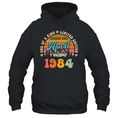 40 Years Old Awesome Since April 1984 40th Birthday Groovy Shirt & Tank Top | teecentury