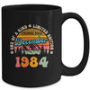 40 Years Old Awesome Since December 1984 40th Birthday Groovy Mug | teecentury
