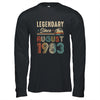 40 Years Old Legendary Since August 1983 40th Birthday Shirt & Hoodie | teecentury