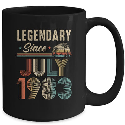 40 Years Old Legendary Since July 1983 40th Birthday Mug | teecentury