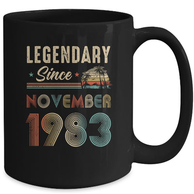 40 Years Old Legendary Since November 1983 40th Birthday Mug | teecentury