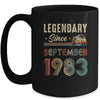 40 Years Old Legendary Since September 1983 40th Birthday Mug | teecentury