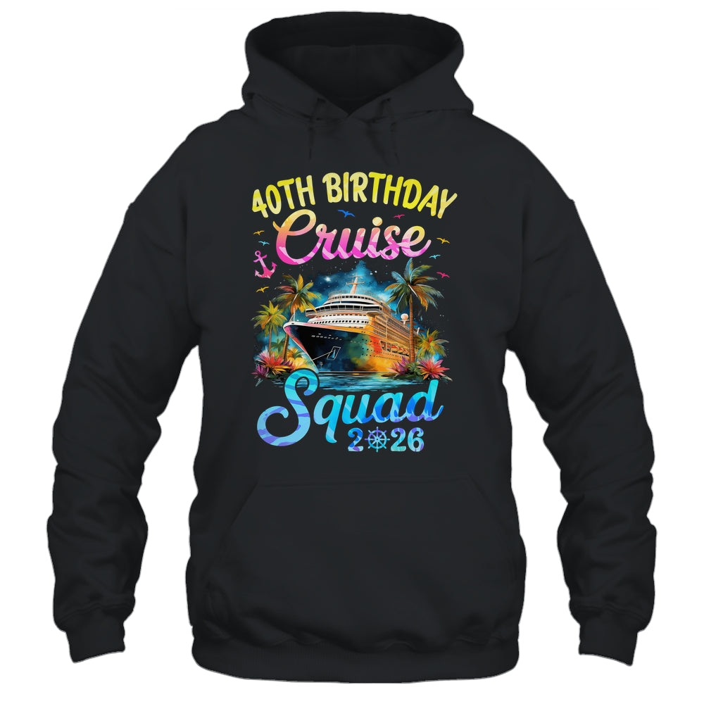 40th Birthday Cruise Squad 2026 Cruising Party Vacation Shirt & Tank Top | teecentury