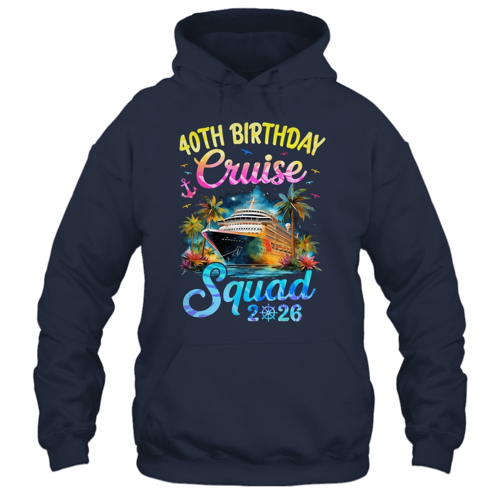 40th Birthday Cruise Squad 2026 Cruising Party Vacation Shirt & Tank Top | teecentury