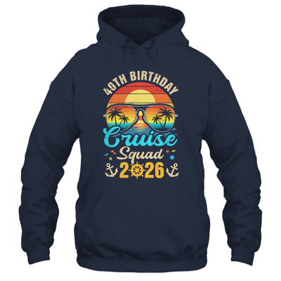 40th Birthday Cruise Squad 2026 Matching Party Vacation Shirt & Tank Top | teecentury
