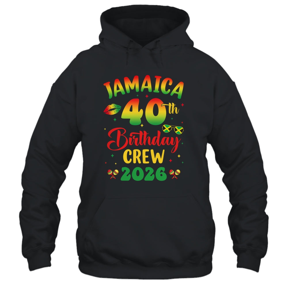 40th Birthday Girl Jamaica Birthday Crew Matching Group 2026 Shirt & Tank Top | teecentury
