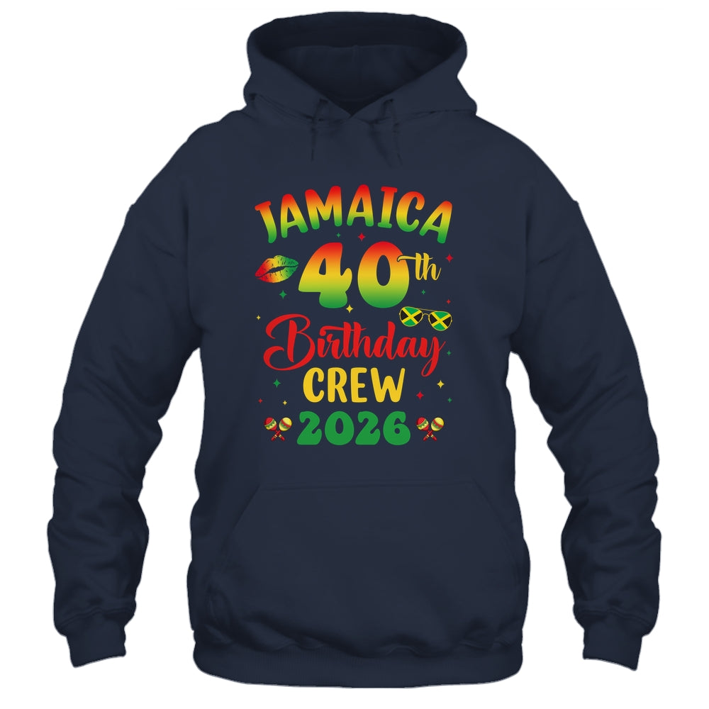 40th Birthday Girl Jamaica Birthday Crew Matching Group 2026 Shirt & Tank Top | teecentury