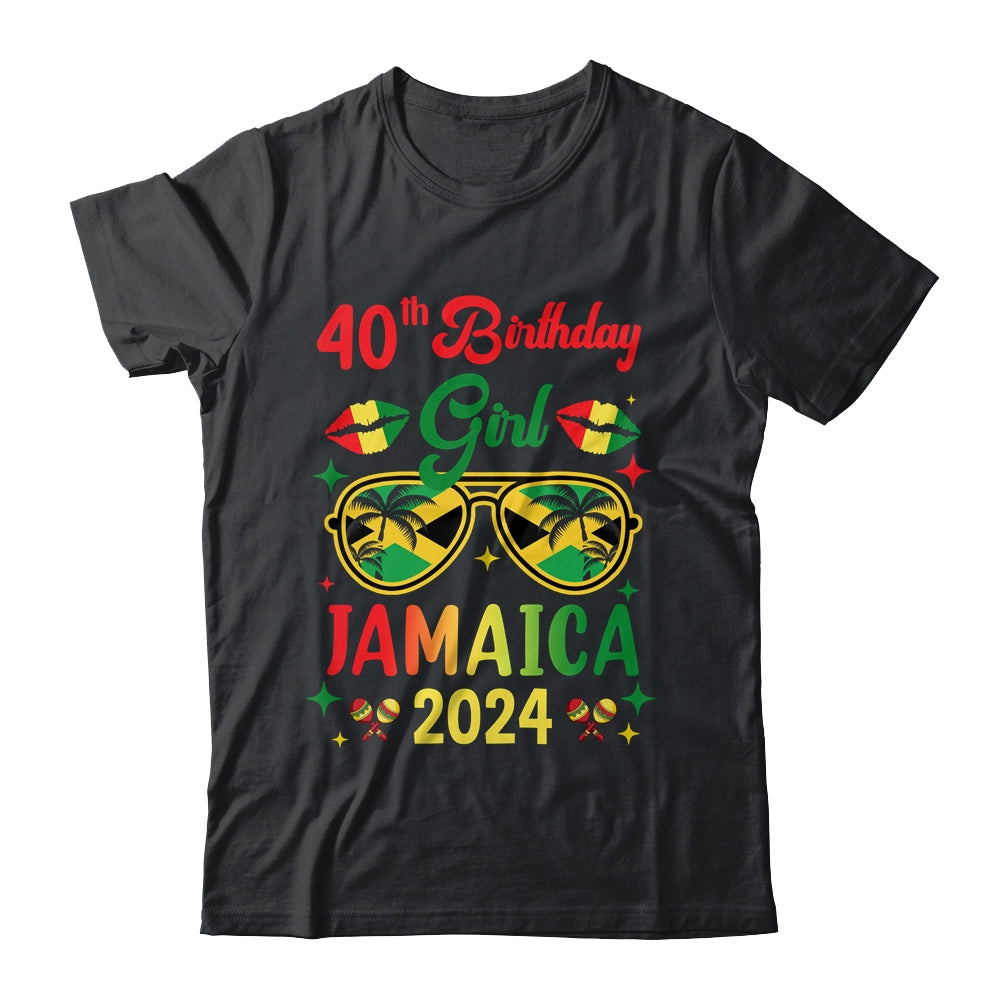 40th Birthday Girl Jamaica Vacation Party Outfit 2024 Shirt & Tank Top | teecentury