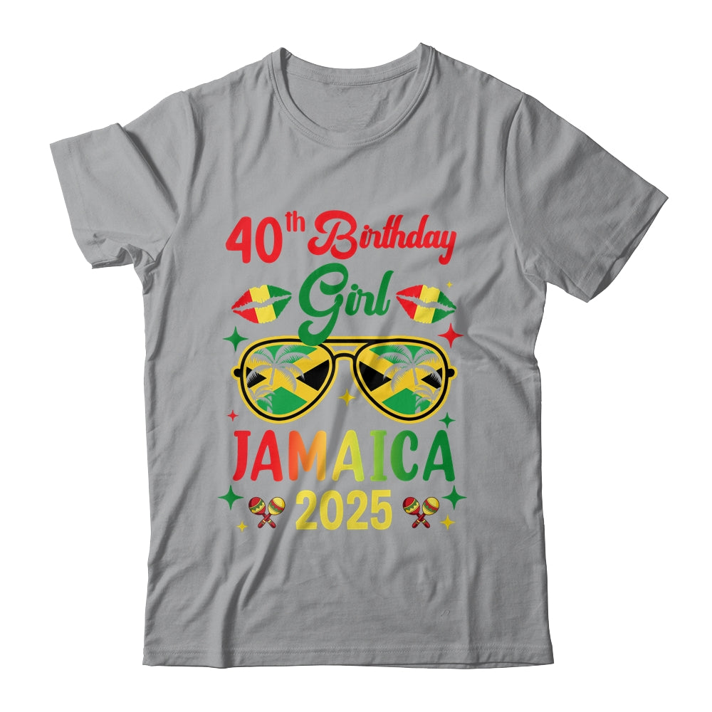 40th Birthday Girl Jamaica Vacation Party Outfit 2025 Shirt & Tank Top | teecentury