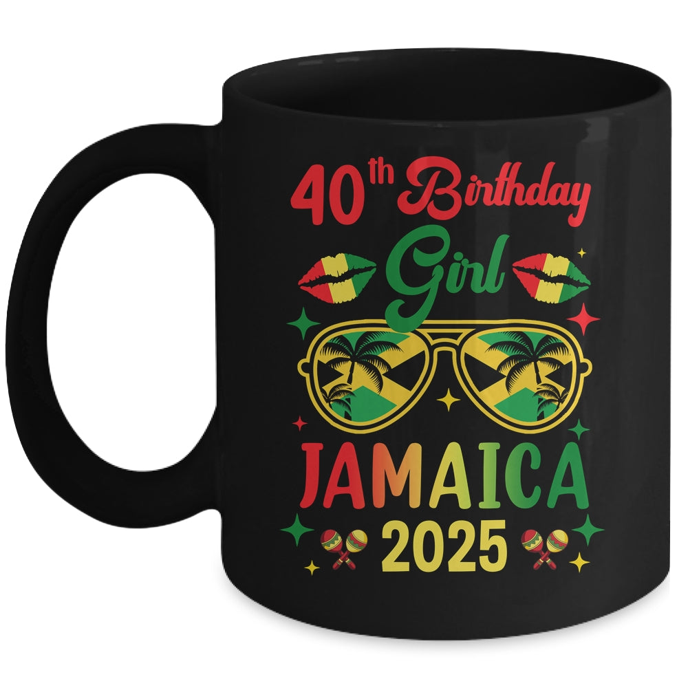 40th Birthday Girl Jamaica Vacation Party Outfit 2025 Mug | teecentury