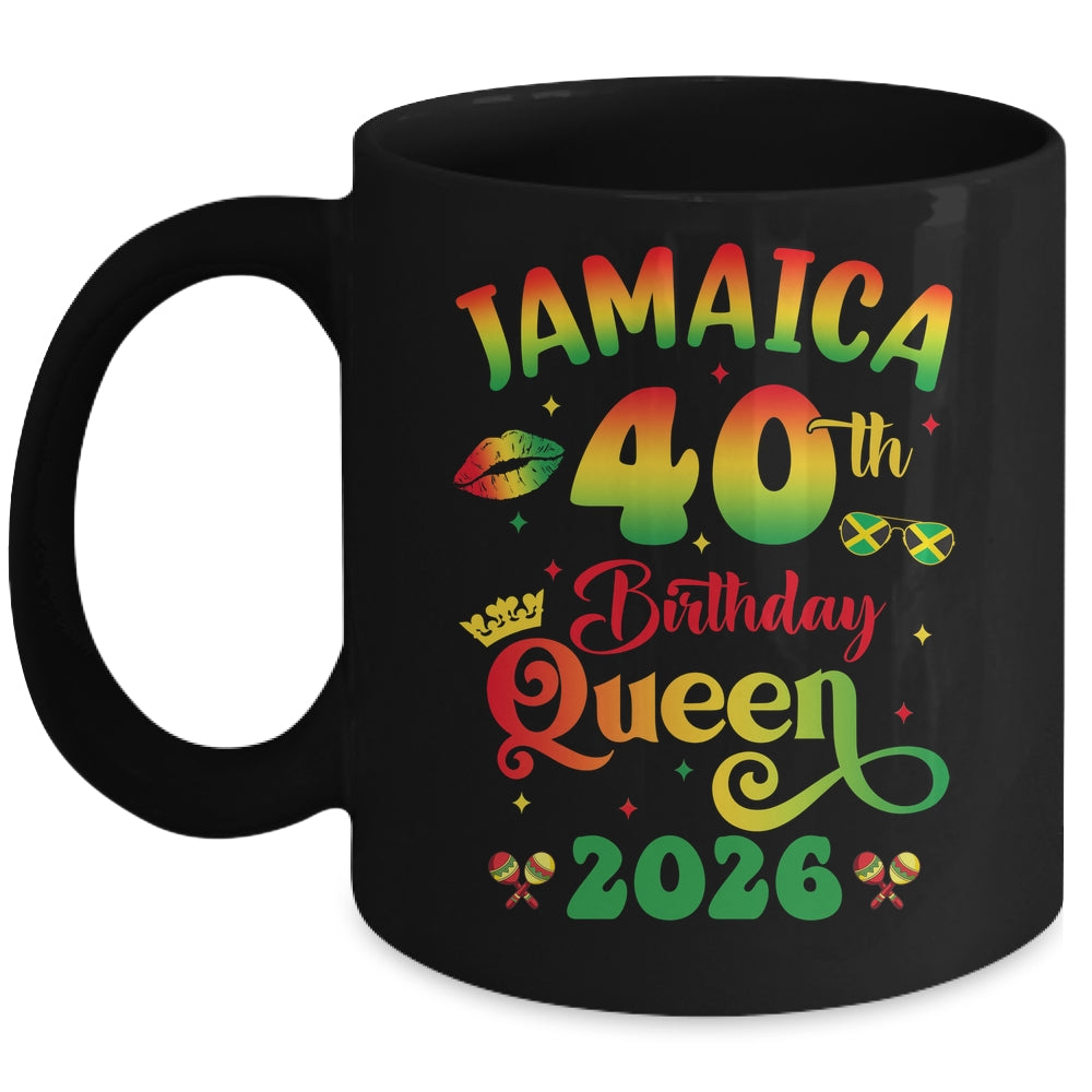 40th Birthday Queen Jamaica Girl Matching Party 2026 Mug | teecentury