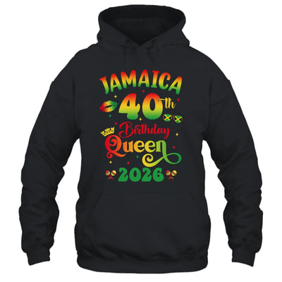 40th Birthday Queen Jamaica Girl Matching Party 2026 Shirt & Tank Top | teecentury