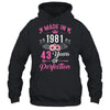 43 Birthday Decorations Women Female 43rd 1981 Birthday Shirt & Tank Top | teecentury