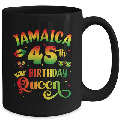 45Th Birthday Queen Jamaica Birthday Girl Matching Party Mug | teecentury