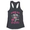 45 Birthday Decorations Women Female 45th 1979 Birthday Shirt & Tank Top | teecentury