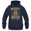 45 Years Awesome Vintage August 1980 45th Birthday Shirt & Hoodie | teecentury