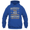 45 Years Awesome Vintage August 1980 45th Birthday Shirt & Hoodie | teecentury