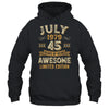 45 Years Awesome Vintage July 1979 45th Birthday Shirt & Hoodie | teecentury