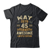 45 Years Awesome Vintage May 1979 45th Birthday Shirt & Hoodie | teecentury
