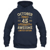 45 Years Awesome Vintage October 1980 45th Birthday Shirt & Hoodie | teecentury