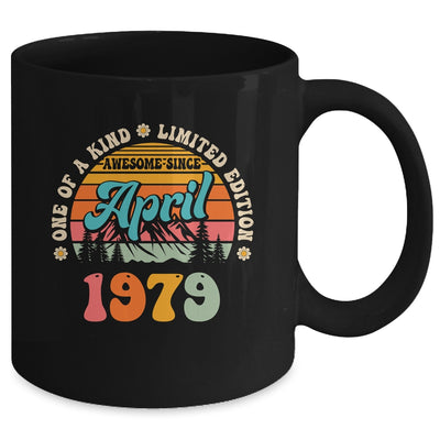 45 Years Old Awesome Since April 1979 45th Birthday Groovy Mug | teecentury