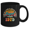 45 Years Old Awesome Since August 1979 45th Birthday Groovy Mug | teecentury