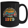 45 Years Old Awesome Since August 1979 45th Birthday Groovy Mug | teecentury