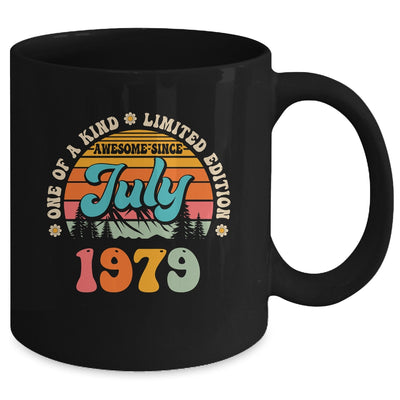 45 Years Old Awesome Since July 1979 45th Birthday Groovy Mug | teecentury