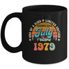 45 Years Old Awesome Since July 1979 45th Birthday Groovy Mug | teecentury