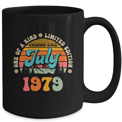 45 Years Old Awesome Since July 1979 45th Birthday Groovy Mug | teecentury