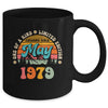 45 Years Old Awesome Since May 1979 45th Birthday Groovy Mug | teecentury