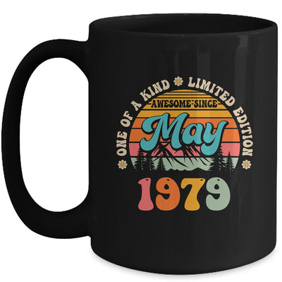 45 Years Old Awesome Since May 1979 45th Birthday Groovy Mug | teecentury