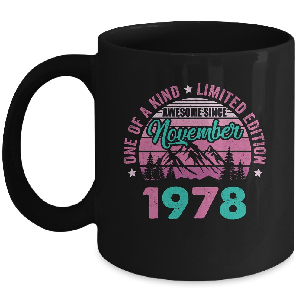 45 Years Old Awesome Since November 1978 45th Birthday Women Mug | teecentury