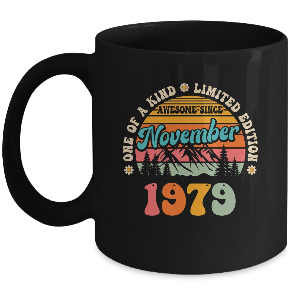 45 Years Old Awesome Since November 1979 45th Birthday Groovy Mug | teecentury