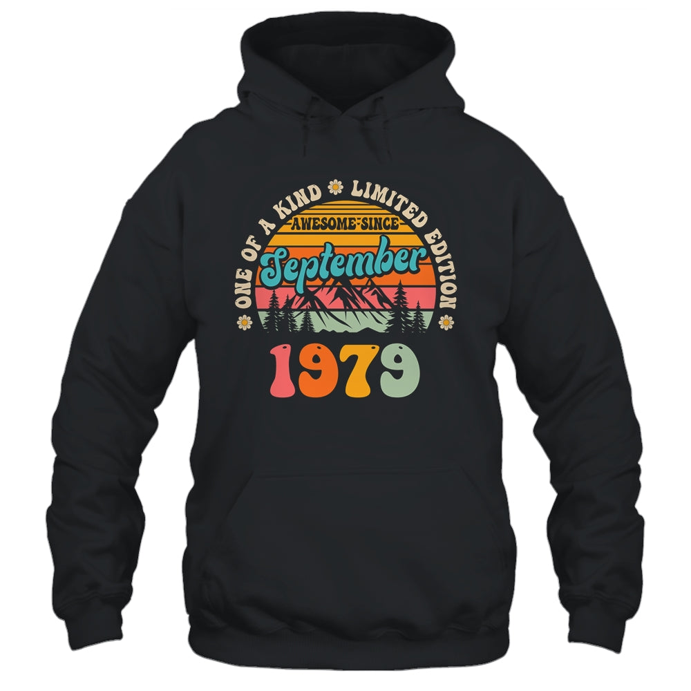 45 Years Old Awesome Since September 1979 45th Birthday Groovy Shirt & Tank Top | teecentury