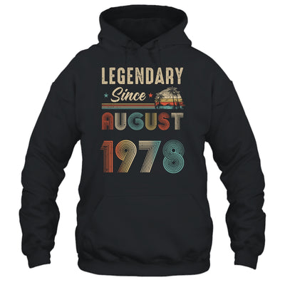45 Years Old Legendary Since August 1978 45th Birthday Shirt & Hoodie | teecentury