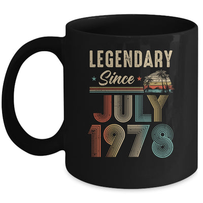 45 Years Old Legendary Since July 1978 45th Birthday Mug | teecentury