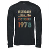 45 Years Old Legendary Since October 1978 45th Birthday Shirt & Hoodie | teecentury