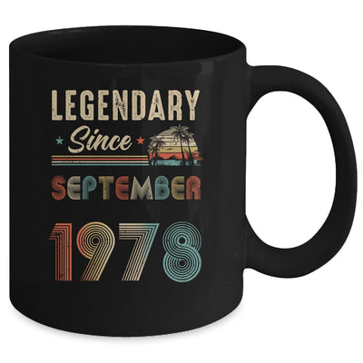 45 Years Old Legendary Since September 1978 45th Birthday Mug | teecentury