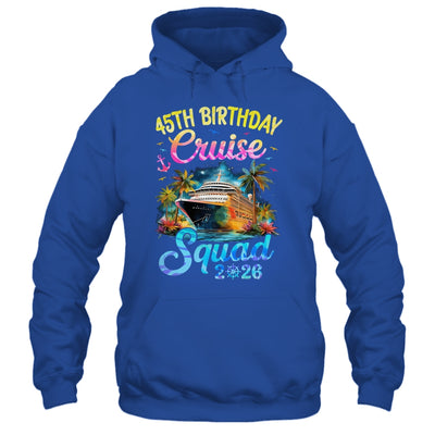 45th Birthday Cruise Squad 2026 Cruising Party Vacation Shirt & Tank Top | teecentury