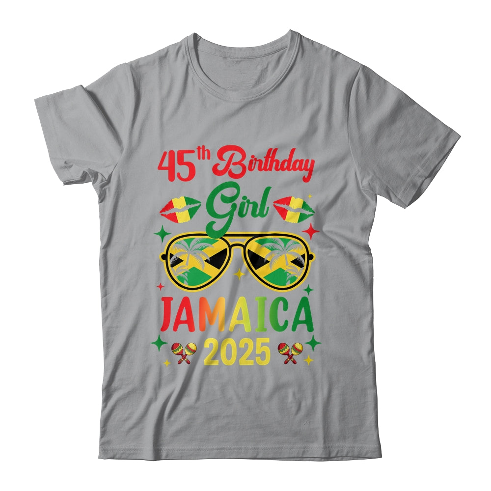 45th Birthday Girl Jamaica Vacation Party Outfit 2025 Shirt & Tank Top | teecentury