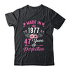 47 Birthday Decorations Women Female 47th 1977 Birthday Shirt & Tank Top | teecentury