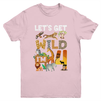 4 Year Old Zoo Birthday Safari Jungle Animal 4th Bday Youth Shirt | teecentury