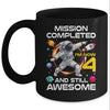 4th Birthday Astronaut 4 Years Old Outer Space Birthday Mug | teecentury