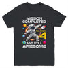 4th Birthday Astronaut 4 Years Old Outer Space Birthday Youth Shirt | teecentury