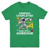 4th Birthday Astronaut 4 Years Old Outer Space Birthday Youth Shirt | teecentury